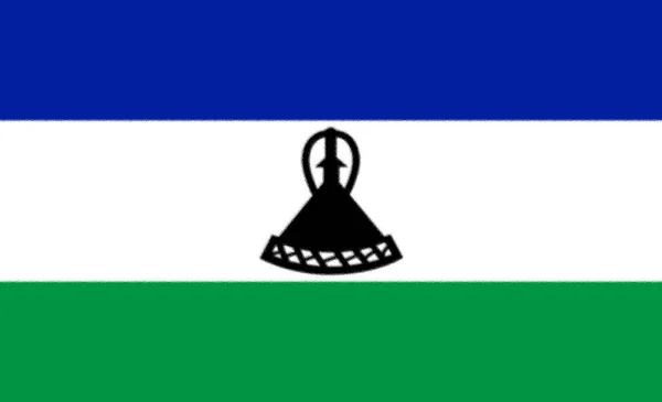 Lesotho Arkaplan Dokusu Bayrağı — Stok fotoğraf