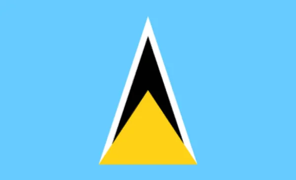 Saint Lucia Zászló Háttér Textúra — Stock Fotó