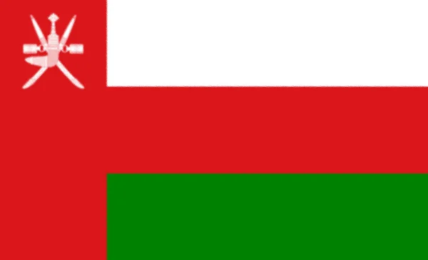 Státní Vlajka Země Omán Oficiálních Barvách — Stock fotografie