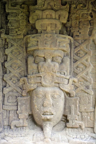 Tikal Guatemala Maio 2016 Stela Sítio Arqueológico Civilização Maia Pré — Fotografia de Stock