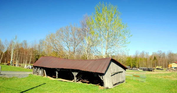 Ancienne Maison Bois Dans Village — Photo