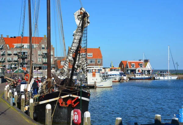 Båtar Hamnen Amsterdam Nederländer — Stockfoto
