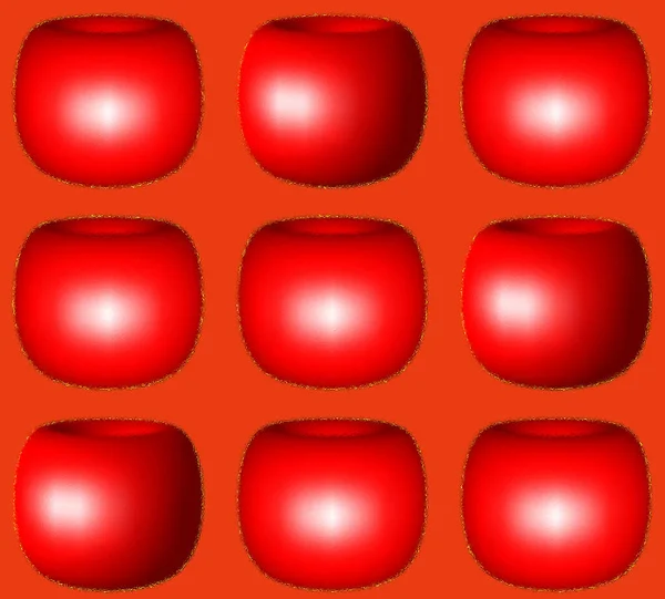 Ilustración Vectorial Botones Rojo Negro Blanco — Foto de Stock