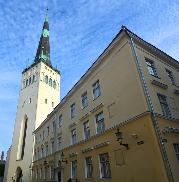 Tallinn Estonia 2015 Szent Olaf Templom Vagy Szent Olav Templom — Stock Fotó