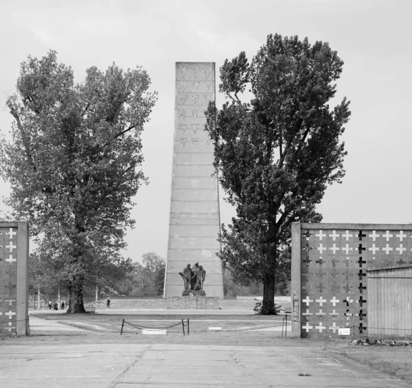 Sachsenhausen Oranienburg Allemagne Monument Mémoire Des Prisonniers Politiques Détenus Sachsenhausen — Photo