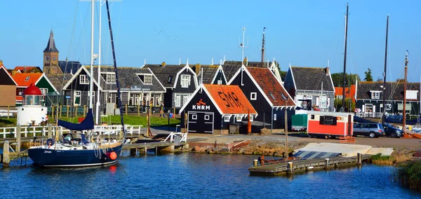 Harbor Marken 마이어 Markermeer 섬이다 반도는 이어진 둑길이나 신뢰할 수있는 — 스톡 사진