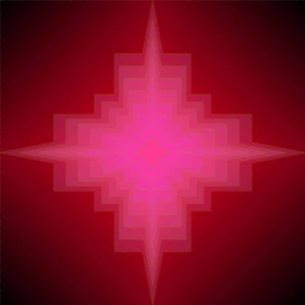 赤いクリスマスの星のパターン — ストック写真