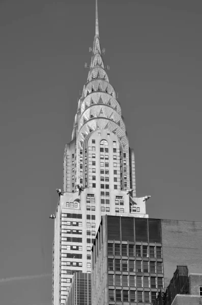 New York Usa Październik Szczegóły Fasady Budynku Chryslera Października 2013 — Zdjęcie stockowe