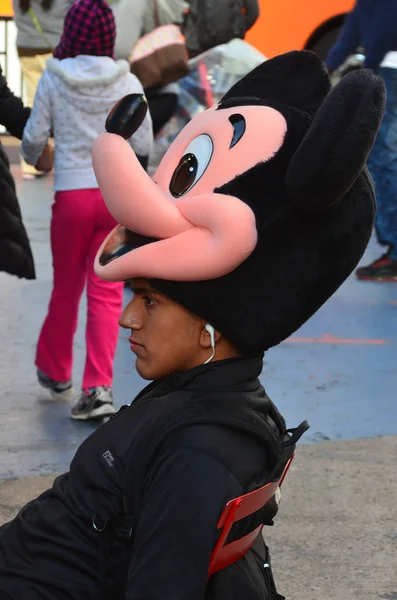 York Usa Október Ember Mint Mickey Egér Kabalája Times Square — Stock Fotó
