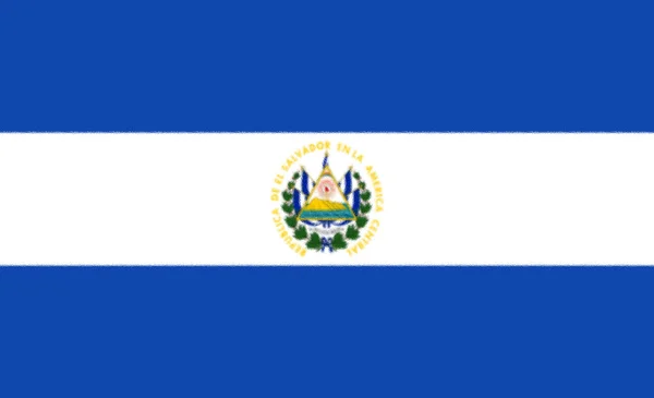 Ilustrace Vlajky Salvadoru — Stock fotografie