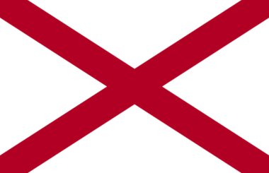 düz alabama eyaleti bayrağı - ABD
