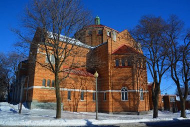 MONTREAL QUEBEC CANADA 01: 24: The Westmount Yedinci Gün Adventist Kilisesi İsa 'nın sonsuz İncili' ni ilan etmeye kararlı bir cemaat. Montreal, Quebec, Kanada