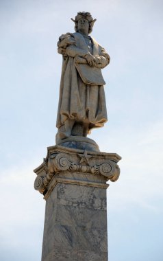 Buenos Aires Arjantin, 27 Kasım 2011: Christopher Columbus Anıtı. Anıt, 1910 Arjantin 'in İspanya' dan bağımsızlığını kutlayan bir hediyeydi.. 