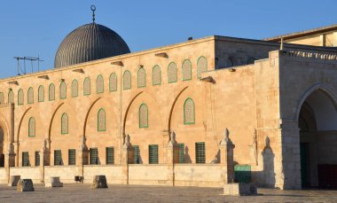 JERUSALEM ISRAEL 26 10 16: El Aksa Camii, El Aksa ve Bayt el Mukaddas olarak da bilinir, Sünni İslam 'ın üçüncü kutsal yeridir ve Kudüs' ün eski şehrindedir..