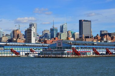 NEW YORK CITY, New York - OCT 29: Midtown Manhattan, ya da Midtown, New York City 'de Manhattan' ın orta uzunluktaki kısmını temsil etmektedir.. 