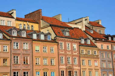 Warsaw POLAND 09: 12: 17 Varşova Eski Kasabası başkentin en eski parçasıdır. Varşova 'nın en önemli turistik merkezlerinden biridir. Bölgenin merkezi Eski Kent Pazarı 'dır.