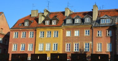 Warsaw POLAND 09: 12: 17 Varşova Eski Kasabası başkentin en eski parçasıdır. Varşova 'nın en önemli turistik merkezlerinden biridir. Bölgenin merkezi Eski Kent Pazarı 'dır.