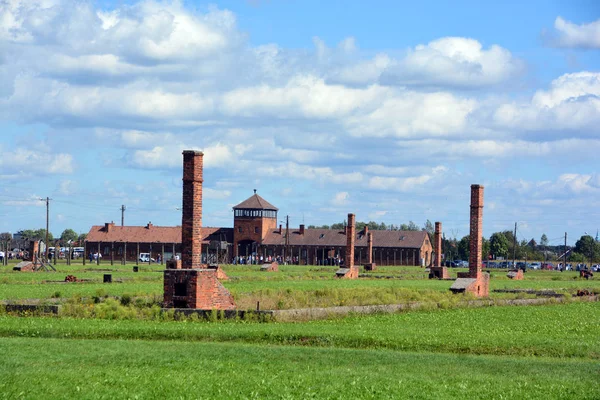 Auschwitz Birkenau Poland Auschwitz Concentration Camp Barracks Network German Nazi — Stock Photo, Image