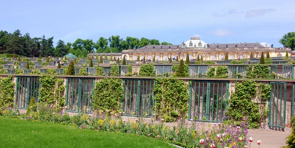 Potsdam Germany 2012 Sanssouci Nombre Del Antiguo Palacio Verano Frederick —  Fotos de Stock