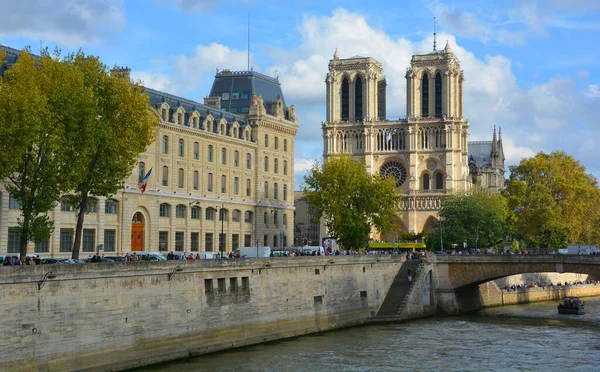 Párizs Franciaország Augusztus 2014 Notre Dame Paris Katedrális Legnépszerűbb Város — Stock Fotó