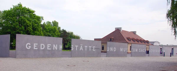 Sachsenhausen Oranienburg Germania Maggio Campo Sachsenhausen Ingresso Memorial Museum Maggio — Foto Stock