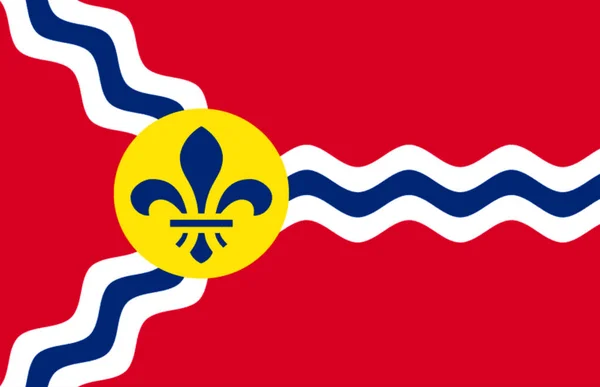 Stad Vlag Van Louis Stad Missouri Verenigde Staten — Stockfoto