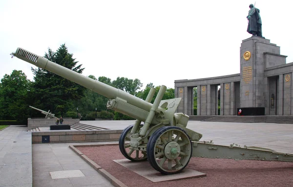 Berlin Γερμανια Σοβιετικό Μνημείο Πολέμου Tiergarten Είναι Μνημεία Πολέμου Για — Φωτογραφία Αρχείου