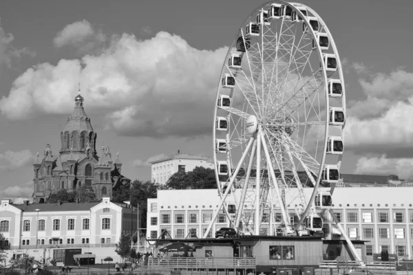 Helsinki Finlandia Settembre 2015 Piazza Del Mercato Kauppatori Piazza Centrale — Foto Stock