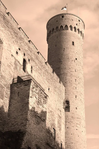 Tallinn Estland September 2015 Toren Van Toompea Castle Domberg Cathedral — Stockfoto