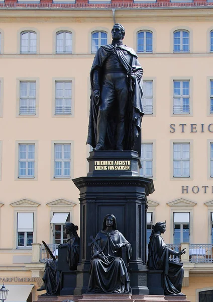 Dresden Saxony Germany 2010 Frederick Augustus Saksonya Kralı Wettin Hanedanı — Stok fotoğraf