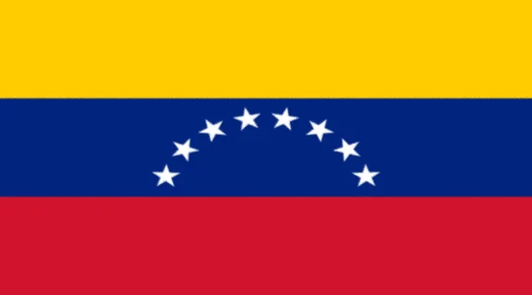 Illustrazione Vettoriale Della Bandiera Venezuela Bandiera Nazionale Rettangolare Venezuela Bandiera — Foto Stock