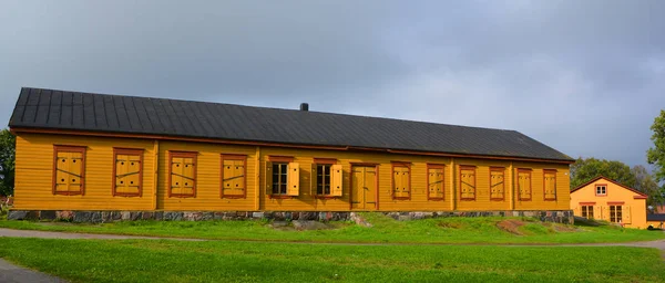 Helsinki Finland September 2015 Edificio Antiguo Suomenlinna Una Fortaleza Marítima — Foto de Stock