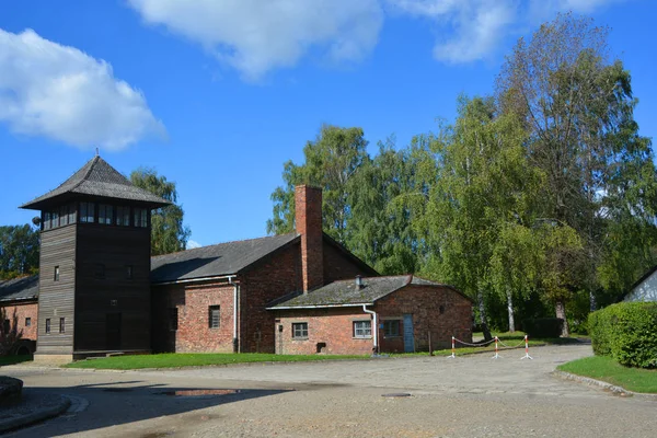 Auschwitz Birkenau Polen Das Konzentrationslager Auschwitz Mirador War Ein Netzwerk — Stockfoto