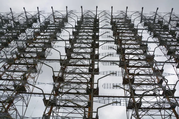 Чернобиль Украина Дуга Советской Радиолокационной Системой Наземного Базирования Рлс Использовавшейся — стоковое фото