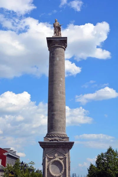 Montréal Québec Canada Colonne Nelson Est Monument Érigé 1809 Mémoire — Photo