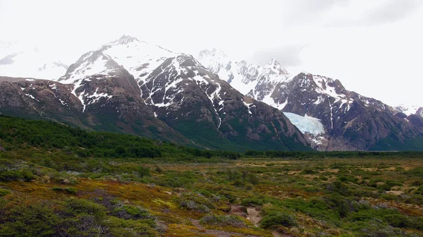Krajobraz Góry Monte Fitz Roy Parku Narodowym Los Glaciares Patagonia — Zdjęcie stockowe