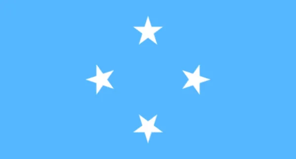 Flag Federated States Micronesia — Stock Photo, Image