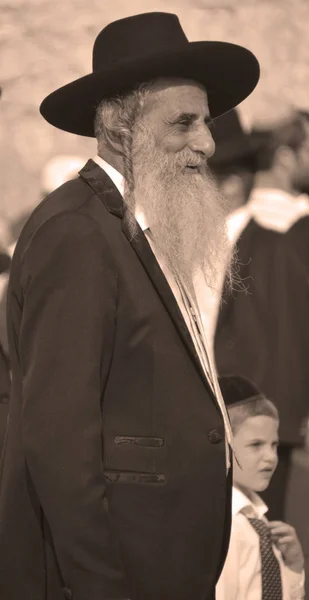Jüdischer Mann Mit Traditionellem Hut — Stockfoto