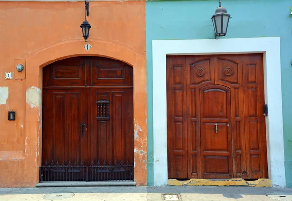 Antigua Guatemala Mai 2016 Maisons Rues Pavées Antigua Guatemala Avec — Photo