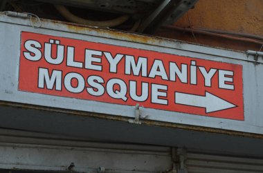 İstanbul 'da sokak tabelası