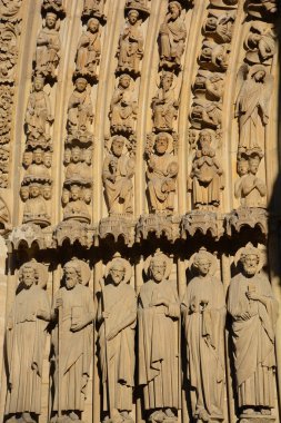 Paris, Fransa - 19 Ekim - Paris 'in Notre Dame katedrali 19 Ekim 2014 tarihinde Paris' in en ünlü simgelerinden biri olan Fransa 'nın detayları. 2013 'te katedral 850' nci yılını kutladı.. 