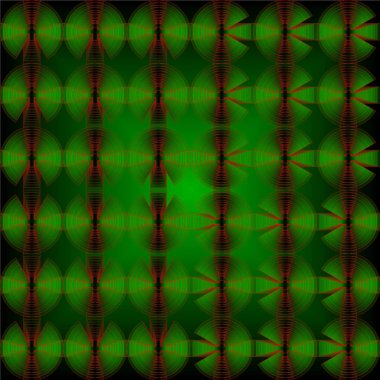 Yeşil ve siyah daireli soyut arkaplan