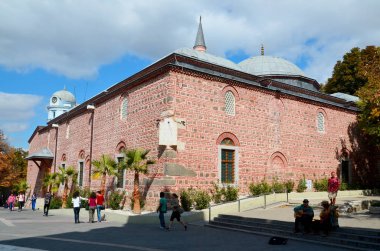 PLOVDIV BULGARIA SEPT 18: Djumaya Camii veya Ulu Camii, Filibe 'nin eski yerleşim yeri hakkında fikir veren Filibe' deki değerli bir mimari anıttır. 18 Eylül 2013 'te Filibe Bulgaristan' da,