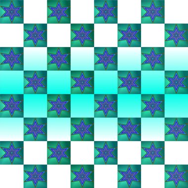 Soyut çiçeklerle kusursuz desen