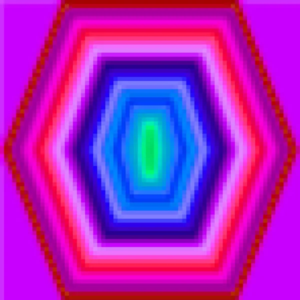 Pixel Buntes Fünfeck Muster — Stockfoto