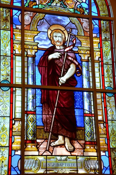 Saint Jean Port Joli Quebec Canada August 2014 Stained Glass — Stockfoto