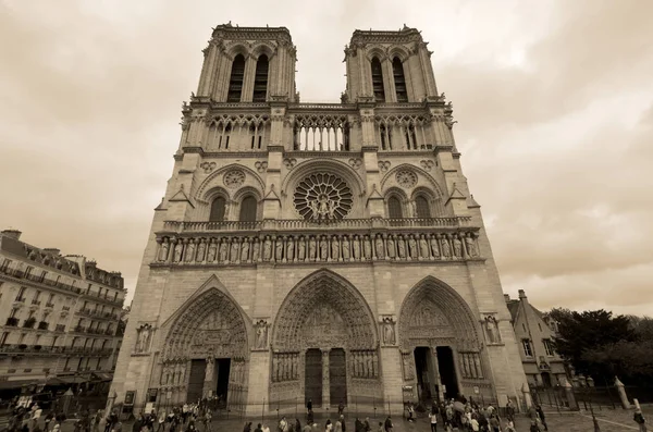 Paris France October Notre Dame Cathedral Paris France October 2013 — 图库照片