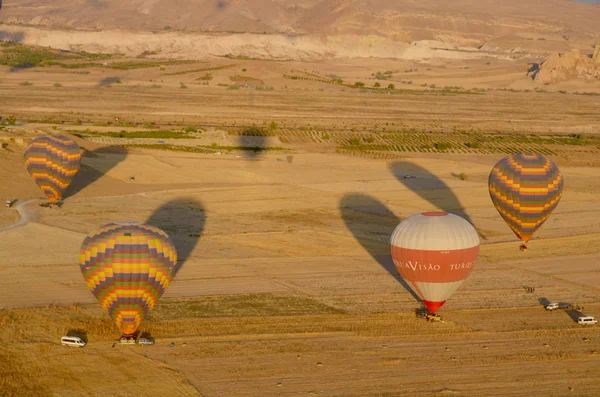 GOREME, TURKEY - OCTOBER, 02: Hot air balloon fly over Cappadocia is known around the world as one of the best places to fly with hot air balloons on october 02, 2013 in Goreme, Cappadocia, Turkey.