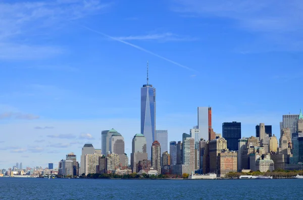 New York October Aşağı Manhattan Bir Dünya Ticaret Merkezi Veya — Stok fotoğraf