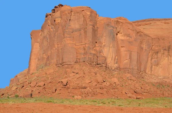 Monument Valley Region Colorado Plateau Characterized Cluster Vast Sandstone Buttes — Stock Photo, Image